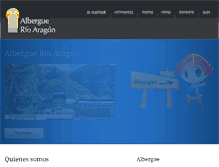 Tablet Screenshot of alberguerioaragon.com